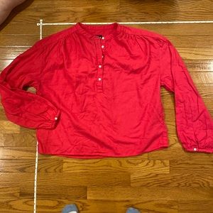 Linen like casual blouse